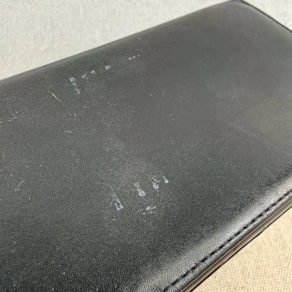 Paul Smith Black Leather Signature Stripe Continental Wallet Long Zip Pouch - Picture 4 of 9